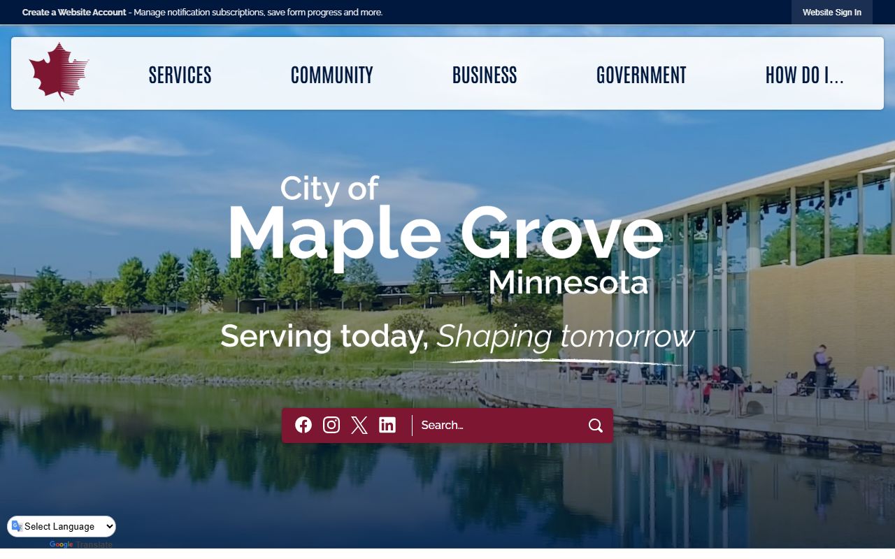 Maple Grove city government marriage license Hennepin County