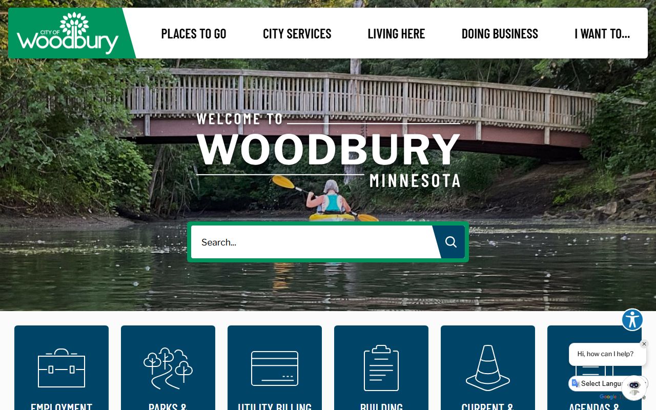 Woodbury city government website marriage license reference