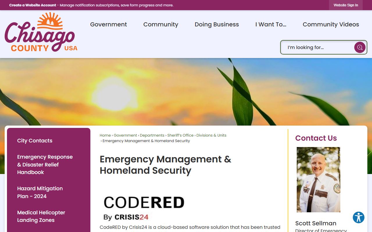 Chisago County Recorder office page showing marriage license information for Center City Minnesota