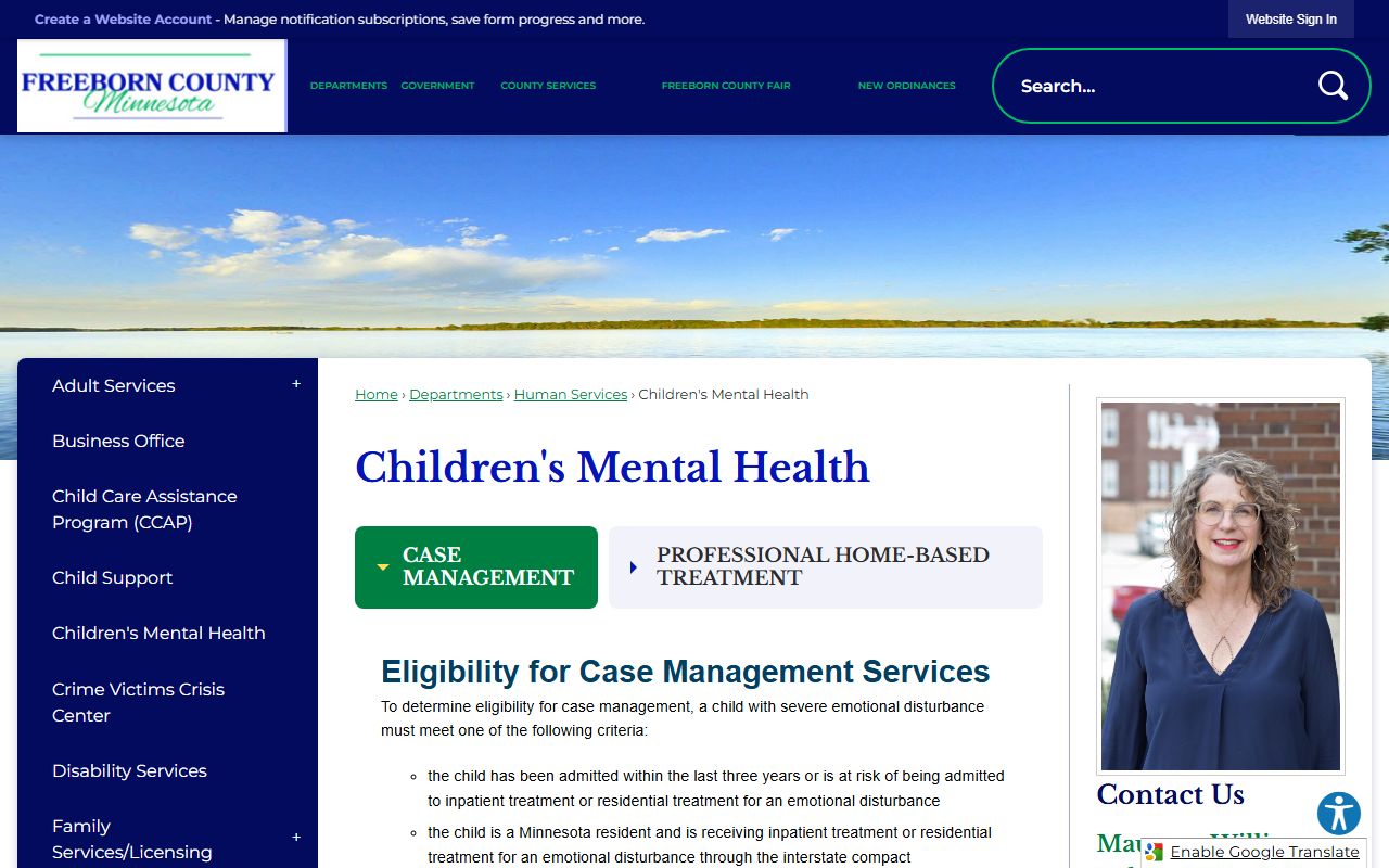 Freeborn County Recorder office page for marriage license services