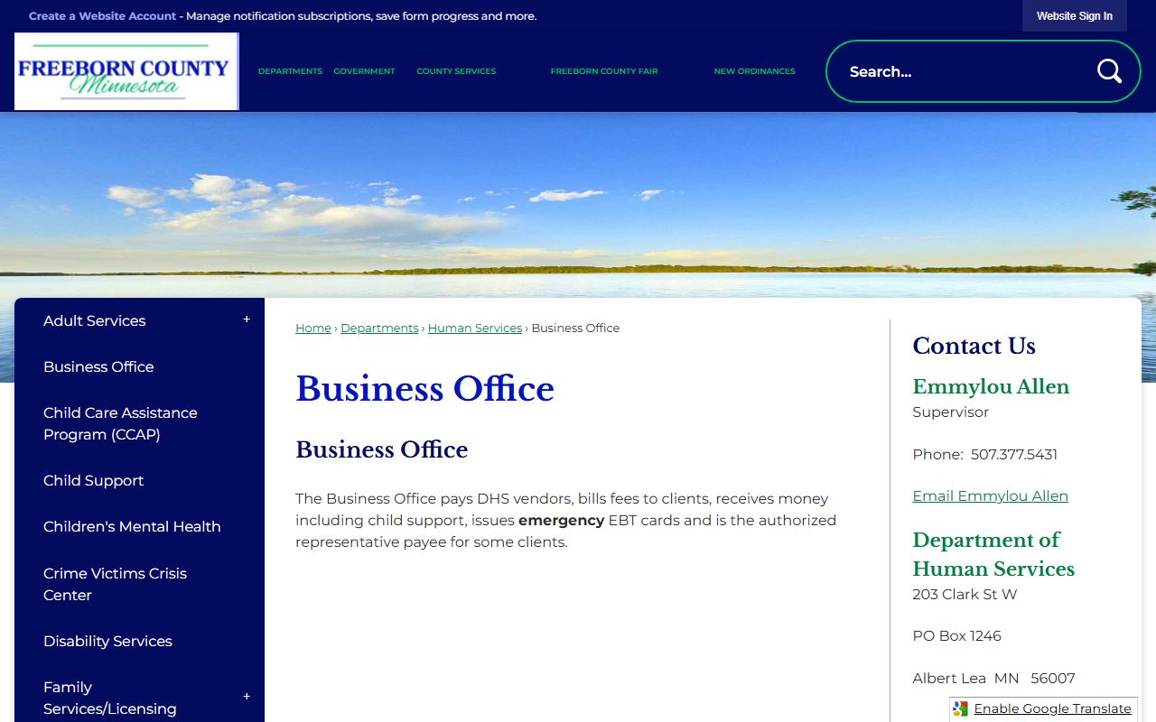 Freeborn County Recorder marriage license page