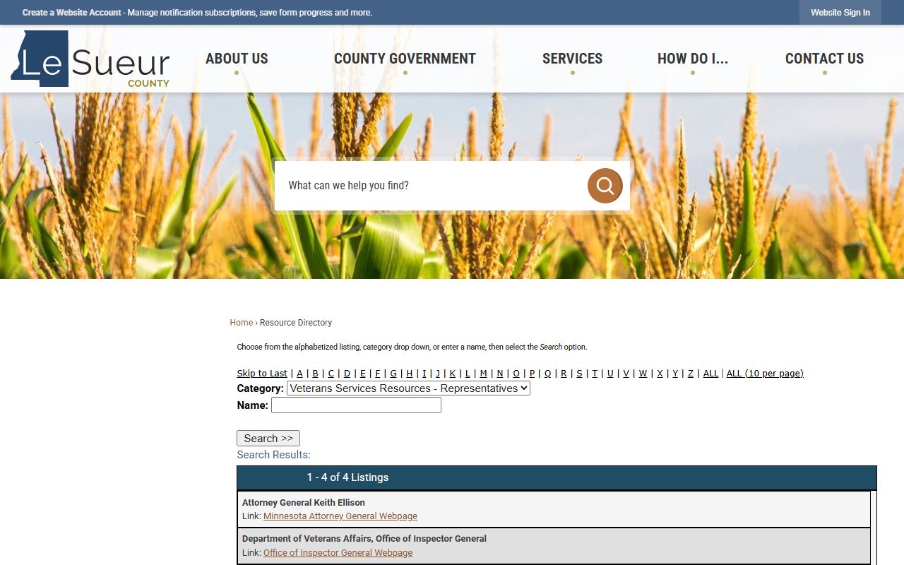 Le Sueur County marriage license page showing application requirements at the Le Center recorder office