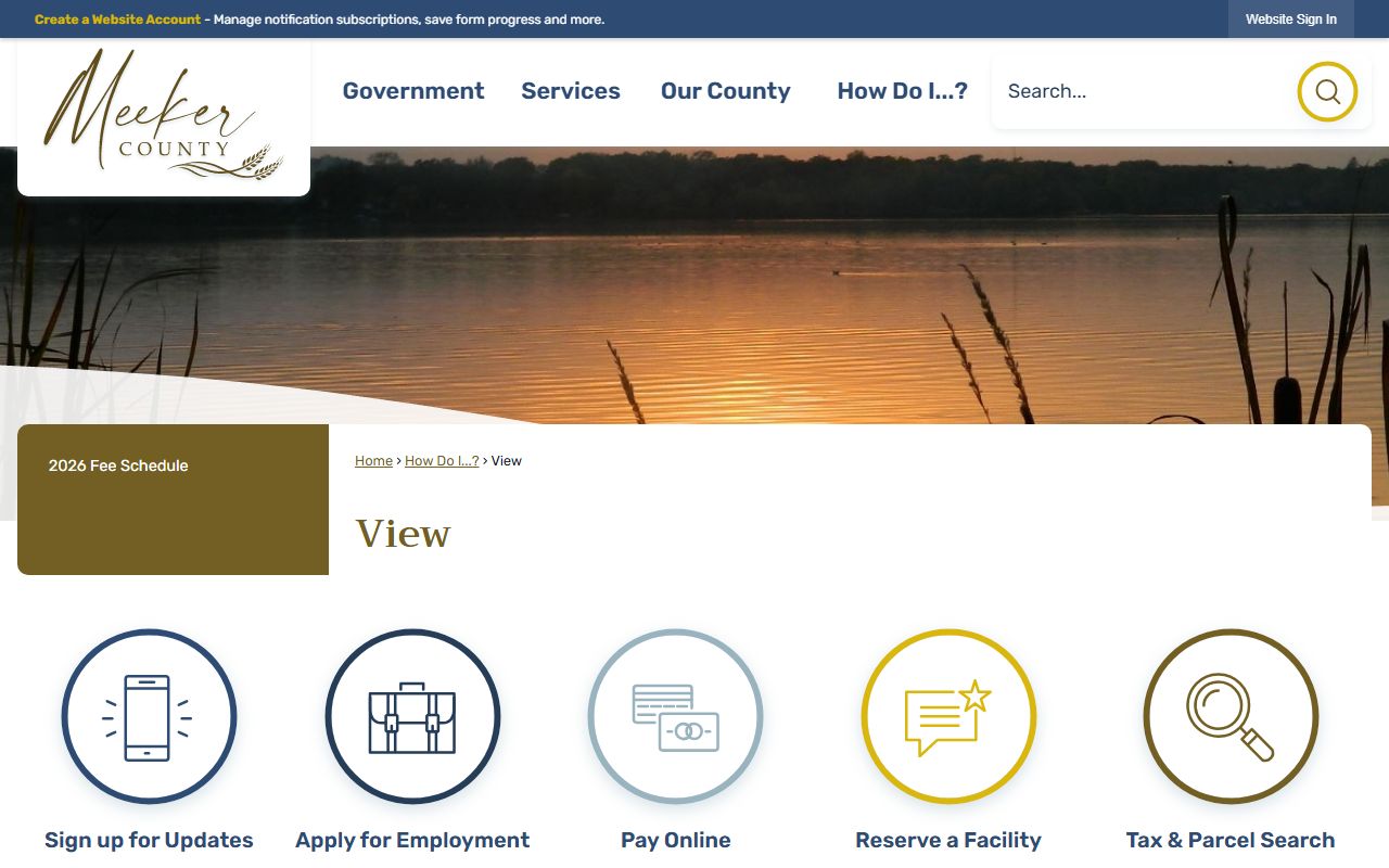 Meeker County Recorder marriage license page