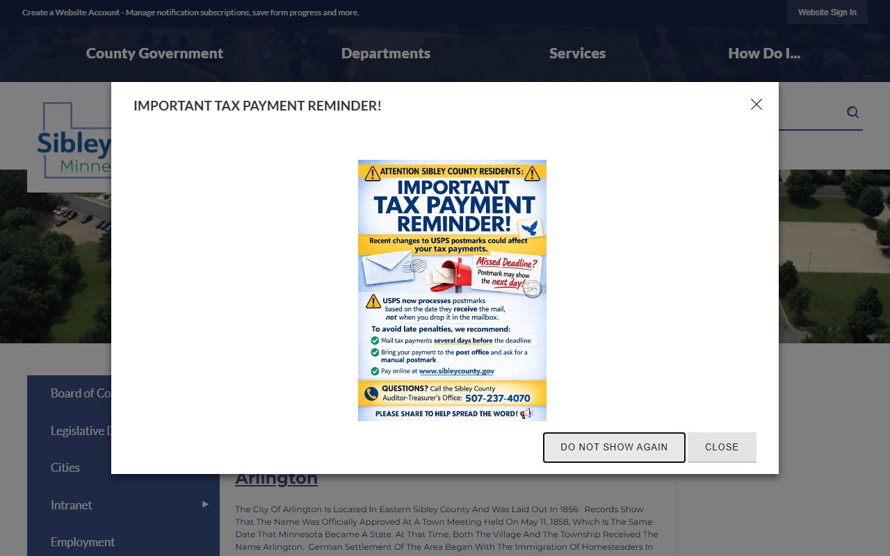 Sibley County Recorder marriage license page in Gaylord Minnesota