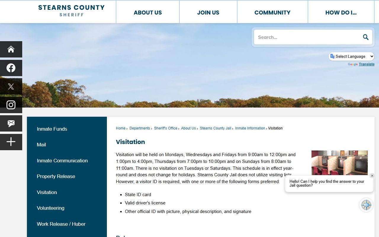 Stearns County Recorder office page for marriage license and vital records services