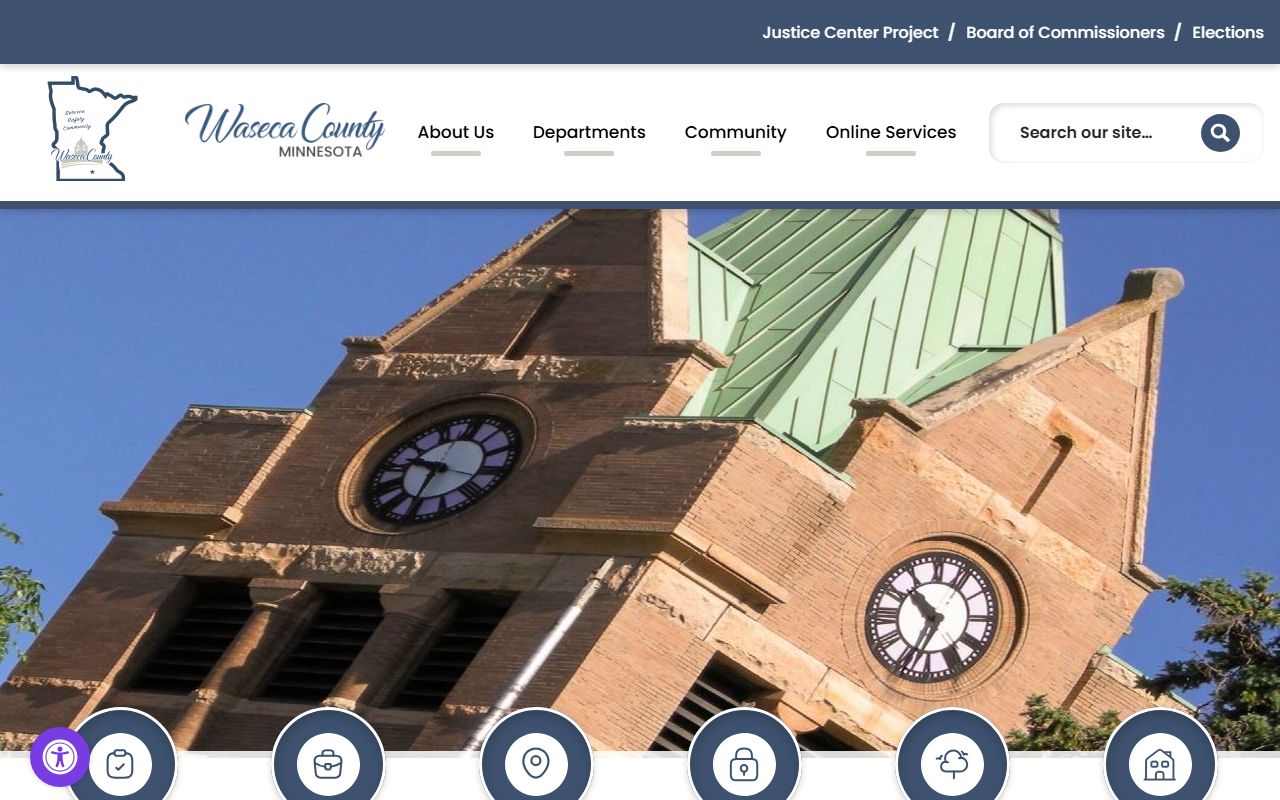 Waseca County Recorder website for marriage license records